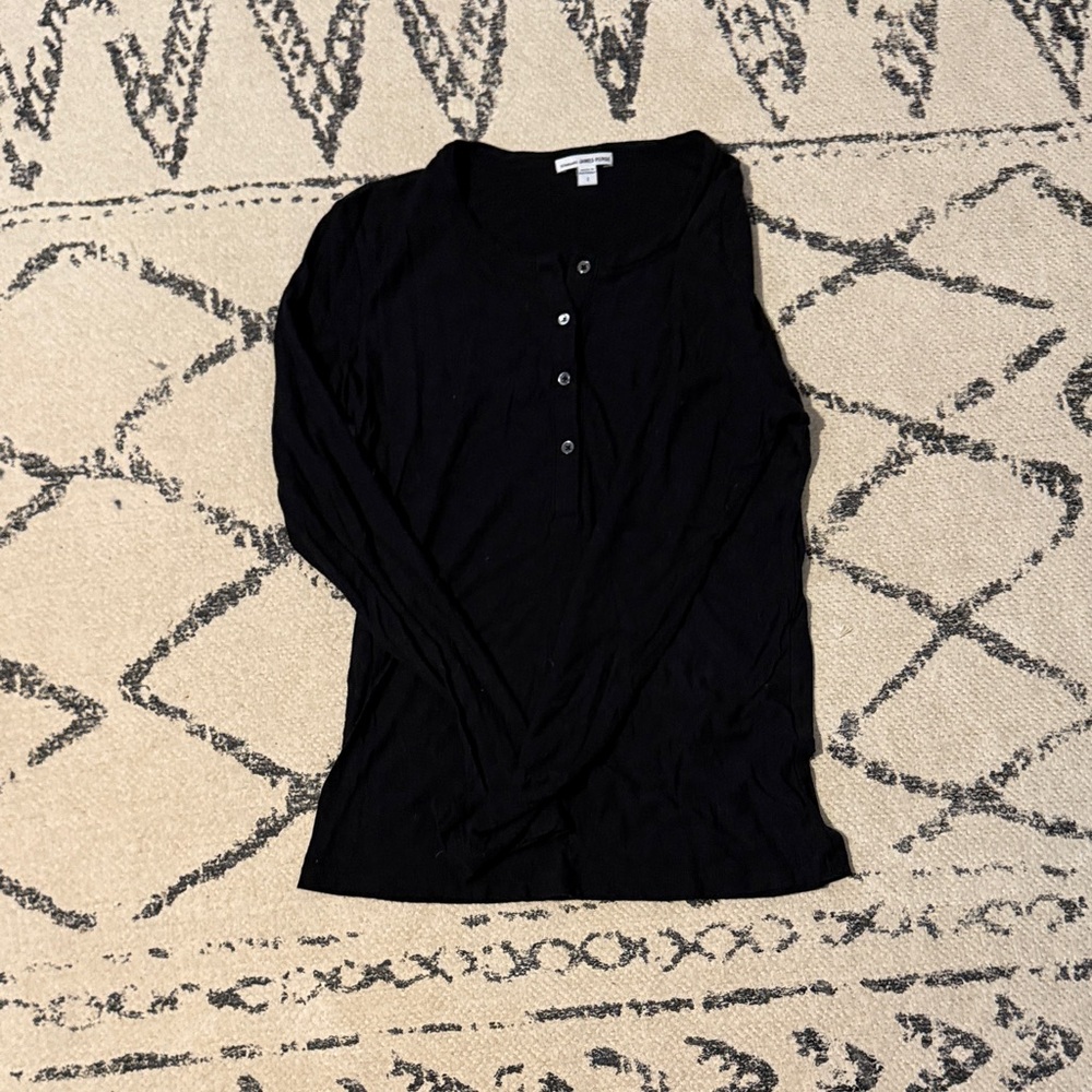 James Perse Black Standard Top
